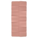 Mata fitness do ćwiczeń jogi składana 179x61x0,4 cm różowa