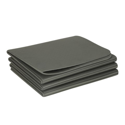 Mata fitness do ćwiczeń jogi składana 179x61x0,4 cm szara Mata fitness do ćwiczeń jogi składana 179x61x0,4 cm szara