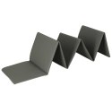 Mata fitness do ćwiczeń jogi składana 179x61x0,4 cm szara