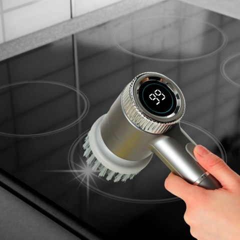 Szczotka myjka elektryczna do czyszczenia 5w1 do łazienki podłogi fug basenu LED Szczotka myjka elektryczna do czyszczenia 5w1 do łazienki podłogi fug basenu LED
