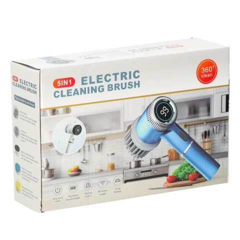 Szczotka myjka elektryczna do czyszczenia 5w1 do łazienki podłogi fug basenu LED Szczotka myjka elektryczna do czyszczenia 5w1 do łazienki podłogi fug basenu LED