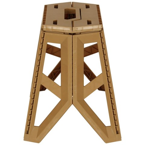 Taboret składany krzesełko turystyczne kempingowe przenośne 40 cm beżowy Taboret składany krzesełko turystyczne kempingowe przenośne 40 cm beżowy