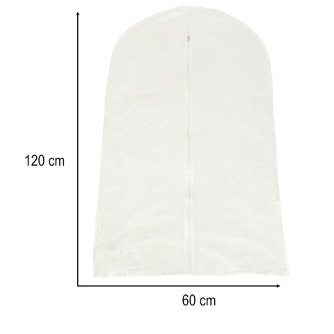 Pokrowiec na ubrania garnitur odzież ubrania przezroczysty 60 x 120 cm Pokrowiec na ubrania garnitur odzież ubrania przezroczysty 60 x 120 cm
