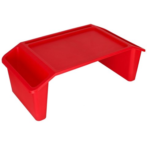 Stolik pod laptopa z organizerem czerwony Stolik pod laptopa z organizerem czerwony