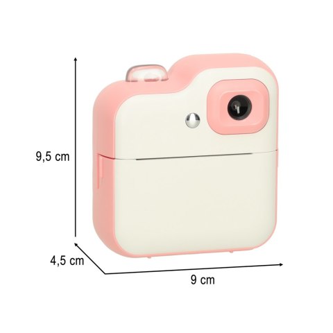 Aparat fotograficzny natychmiastowy drukarka termiczna + wkłady karta 32GB różowy Aparat fotograficzny natychmiastowy drukarka termiczna + wkłady karta 32GB różowy