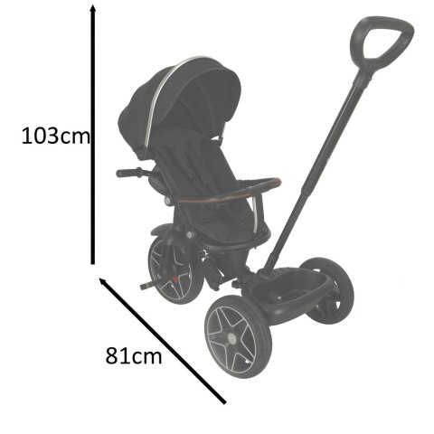 Rowerek trójkołowy TRIKE FIX Elite obrotowy czarny Rowerek trójkołowy TRIKE FIX Elite obrotowy czarny