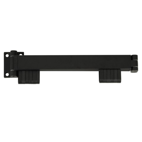 Suszarka na pranie wieszak teleskopowy ścienny składany czarny 90cm Suszarka na pranie wieszak teleskopowy ścienny składany czarny 90cm