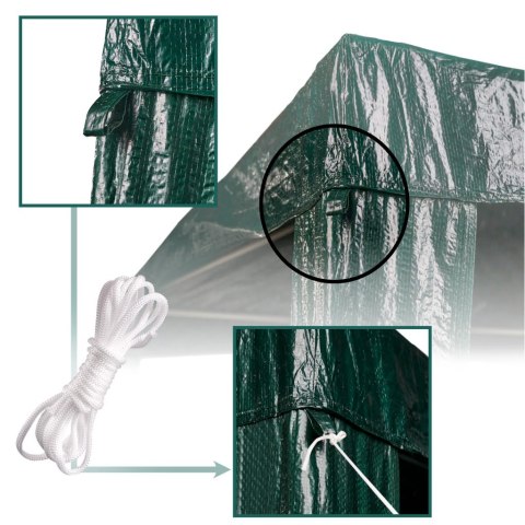 Pawilon ogrodowy namiot imprezowy handlowy altana zielony 1,9 x 1,9 m Pawilon ogrodowy namiot imprezowy handlowy altana zielony 1,9 x 1,9 m
