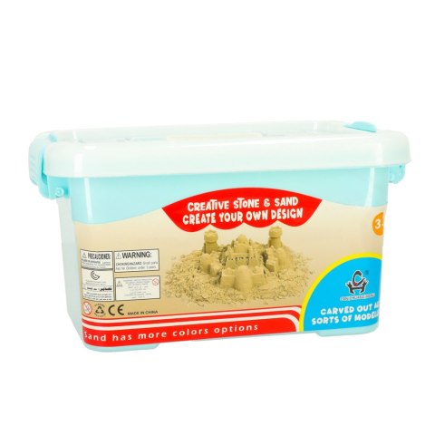 Piasek Kinetyczny w wiaderku 1kg foremki różowy Piasek Kinetyczny w wiaderku 1kg foremki różowy