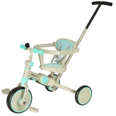 Rowerek trójkołowy TRIKE FIX V4 niebiesko-szary z daszkiem Rowerek trójkołowy TRIKE FIX V4 niebiesko-szary z daszkiem