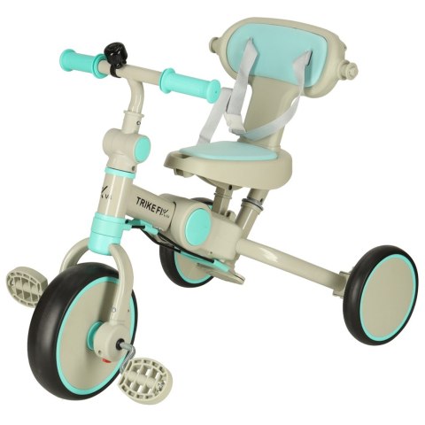 Rowerek trójkołowy TRIKE FIX V4 niebiesko-szary z daszkiem Rowerek trójkołowy TRIKE FIX V4 niebiesko-szary z daszkiem