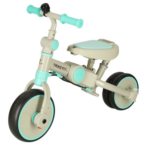 Rowerek trójkołowy TRIKE FIX V4 niebiesko-szary z daszkiem Rowerek trójkołowy TRIKE FIX V4 niebiesko-szary z daszkiem