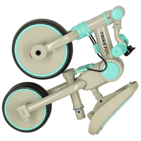 Rowerek trójkołowy TRIKE FIX V4 niebiesko-szary z daszkiem Rowerek trójkołowy TRIKE FIX V4 niebiesko-szary z daszkiem