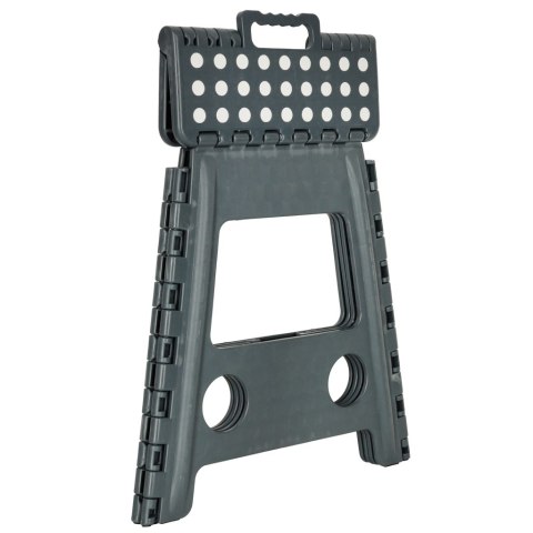 Stołek taboret składany antypoślizgowy 39cm ciemny szary Stołek taboret składany antypoślizgowy 39cm ciemny szary