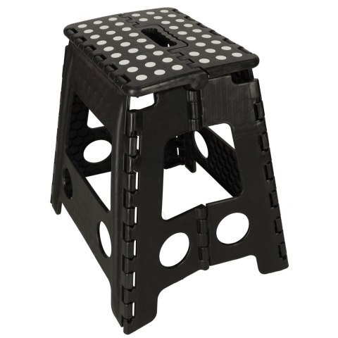 Stołek taboret składany antypoślizgowy 39cm czarny Stołek taboret składany antypoślizgowy 39cm czarny