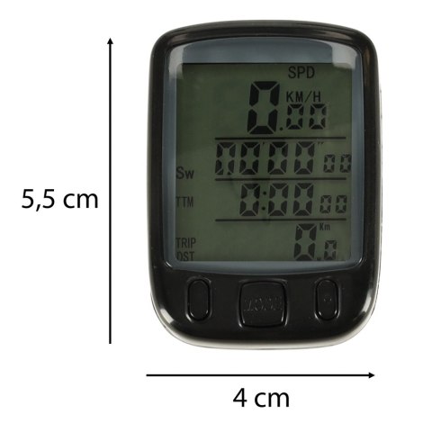 RALLEX Licznik rowerowy wodoodporny przewodowy prędkościomierz 25w1 LCD RALLEX Licznik rowerowy wodoodporny przewodowy prędkościomierz 25w1 LCD