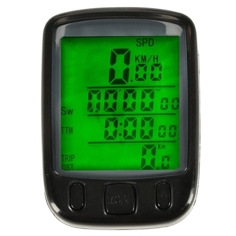 RALLEX Licznik rowerowy wodoodporny przewodowy prędkościomierz 25w1 LCD RALLEX Licznik rowerowy wodoodporny przewodowy prędkościomierz 25w1 LCD