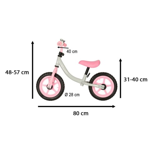 Rowerek biegowy Trike Fix Balance ultra lekki 1,8kg szary różowy Rowerek biegowy Trike Fix Balance ultra lekki 1,8kg szary różowy