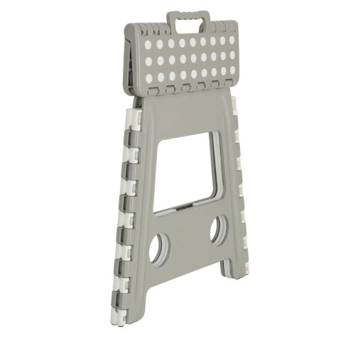 Stołek taboret składany antypoślizgowy wysoki 39cm jasny szary Stołek taboret składany antypoślizgowy wysoki 39cm jasny szary