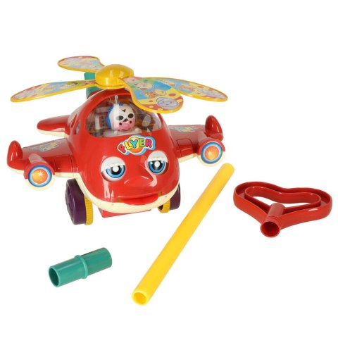 Pchacz na kiju samolot helikopter z dźwiękiem Pchacz na kiju samolot helikopter z dźwiękiem