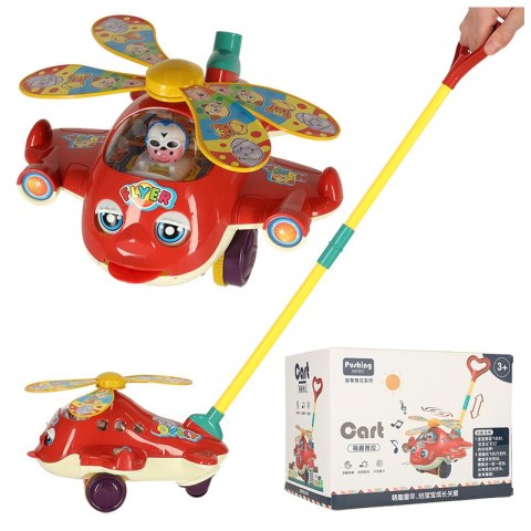 Pchacz na kiju samolot helikopter z dźwiękiem Pchacz na kiju samolot helikopter z dźwiękiem