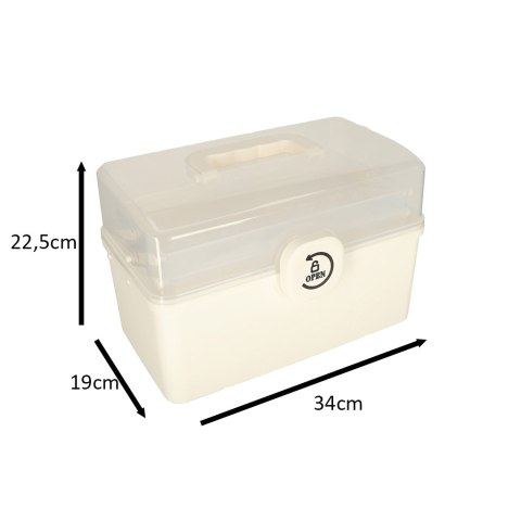 Pojemnik na leki organizer pudełko apteczka 34 x 19 x 22,5 cm Pojemnik na leki organizer pudełko apteczka 34 x 19 x 22,5 cm
