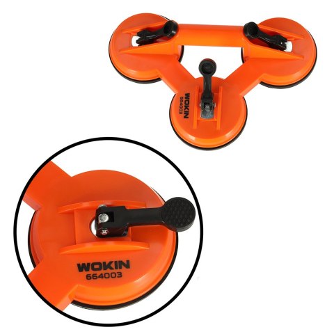 Przyssawka uchwyt próżniowy do przenoszenia szyb szkła glazury płytek 3x11,5cm 75kg WOKIN Przyssawka uchwyt próżniowy do przenoszenia szyb szkła glazury płytek 3x11,5cm 75kg WOKIN