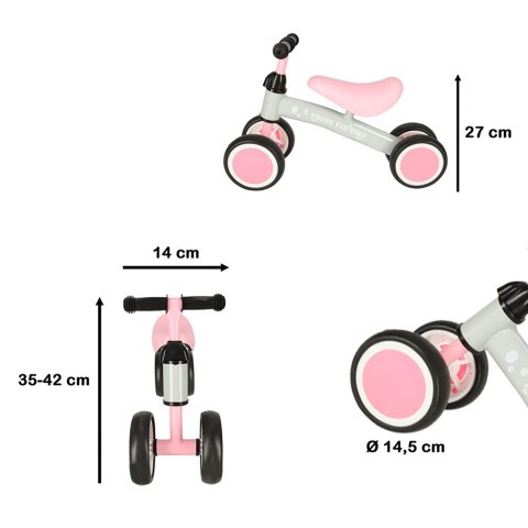 Rowerek Trike Fix Tiny czterokołowy biegowy różowy Rowerek Trike Fix Tiny czterokołowy biegowy różowy