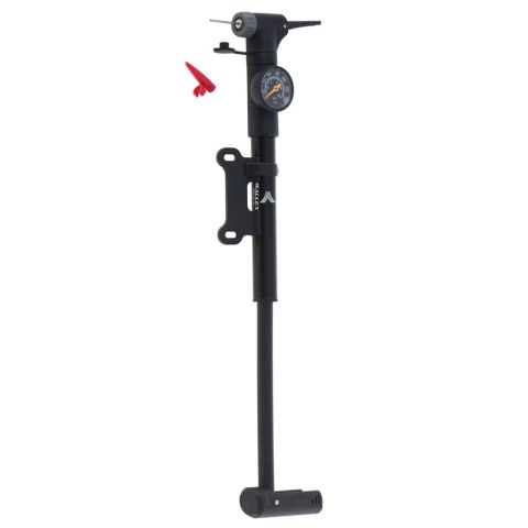 RALLEX Pompka do roweru z manometrem rowerowa ręczna do piłki materaca z uchwytem na rower RALLEX Pompka do roweru z manometrem rowerowa ręczna do piłki materaca z uchwytem na rower