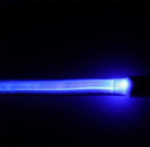 Smycz dla psa świecąca LED 2,5x120cm niebieska Smycz dla psa świecąca LED 2,5x120cm niebieska