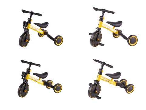 Rowerek Trike Fix Mini biegowy trójkołowy 3w1 z pedałami żółty Rowerek Trike Fix Mini biegowy trójkołowy 3w1 z pedałami żółty