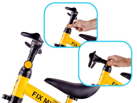 Rowerek Trike Fix Mini biegowy trójkołowy 3w1 z pedałami żółty Rowerek Trike Fix Mini biegowy trójkołowy 3w1 z pedałami żółty